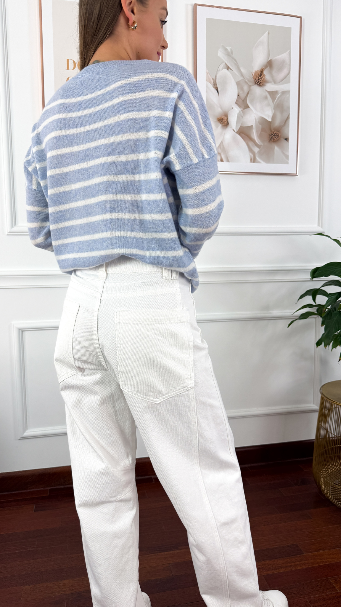 Spodnie balloon Arenia białe