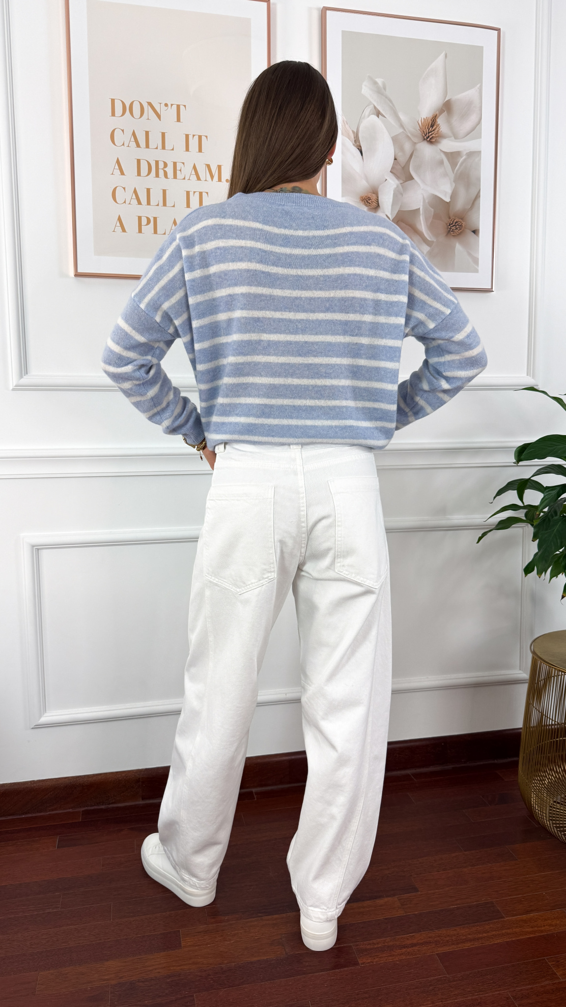 Spodnie balloon Arenia białe