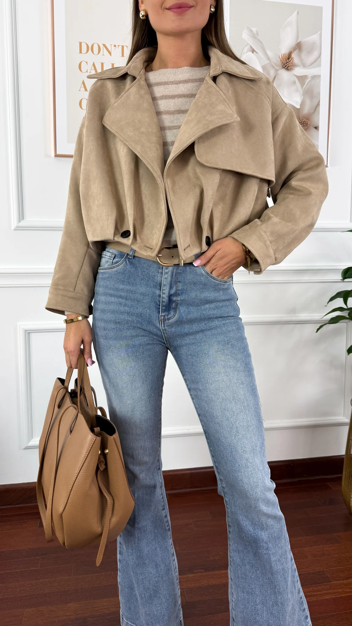 Kurtka Perla beżowa