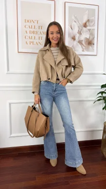 Kurtka Perla beżowa