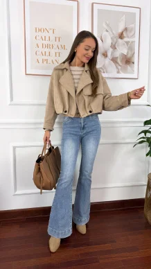 Kurtka Perla beżowa