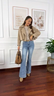 Kurtka Perla beżowa