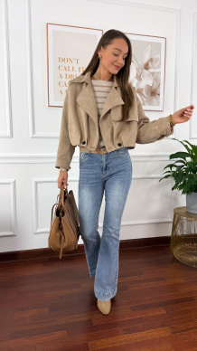 Kurtka Perla beżowa