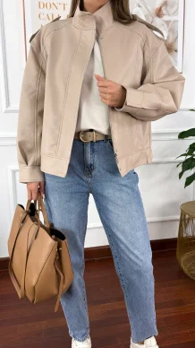 Kurtka Rosalia beżowa