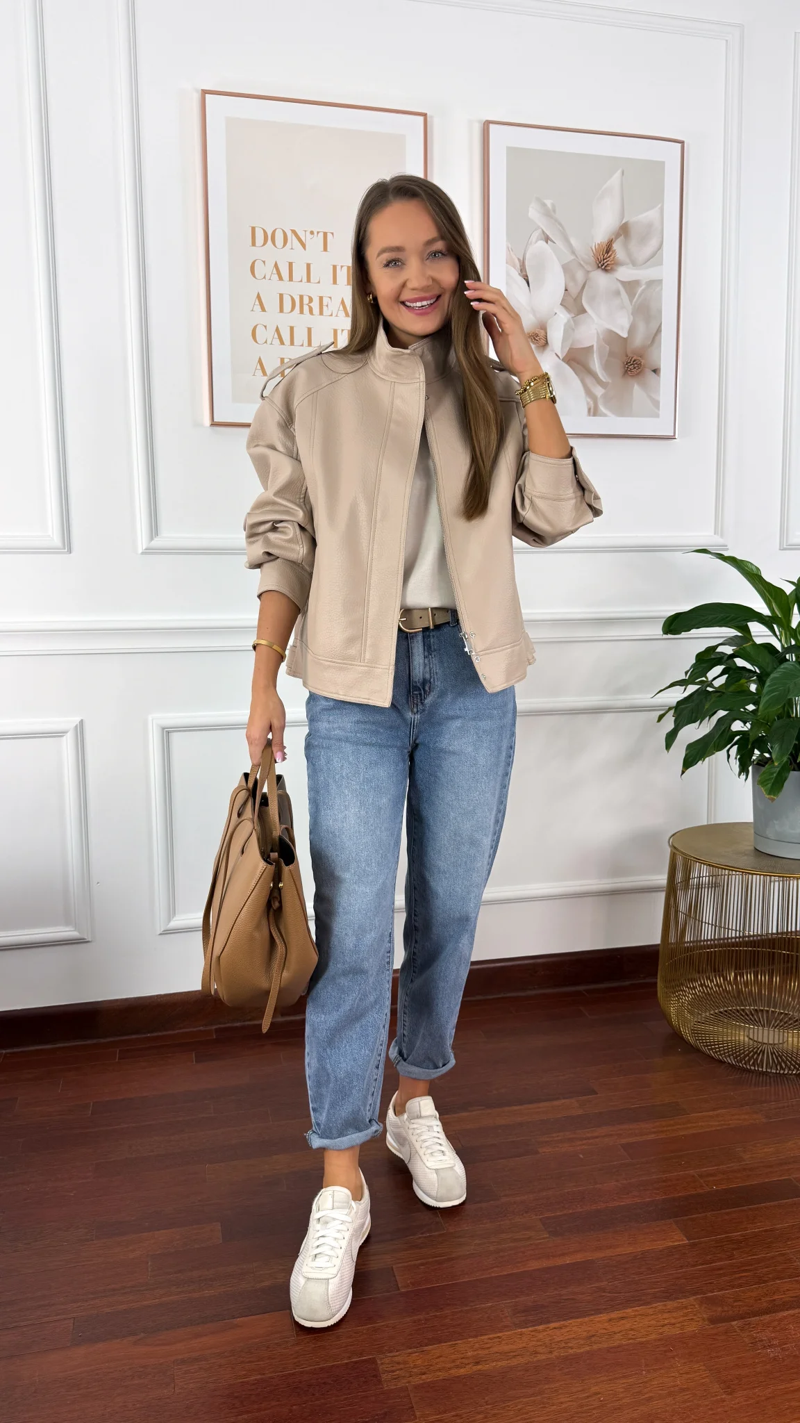 Kurtka Rosalia beżowa