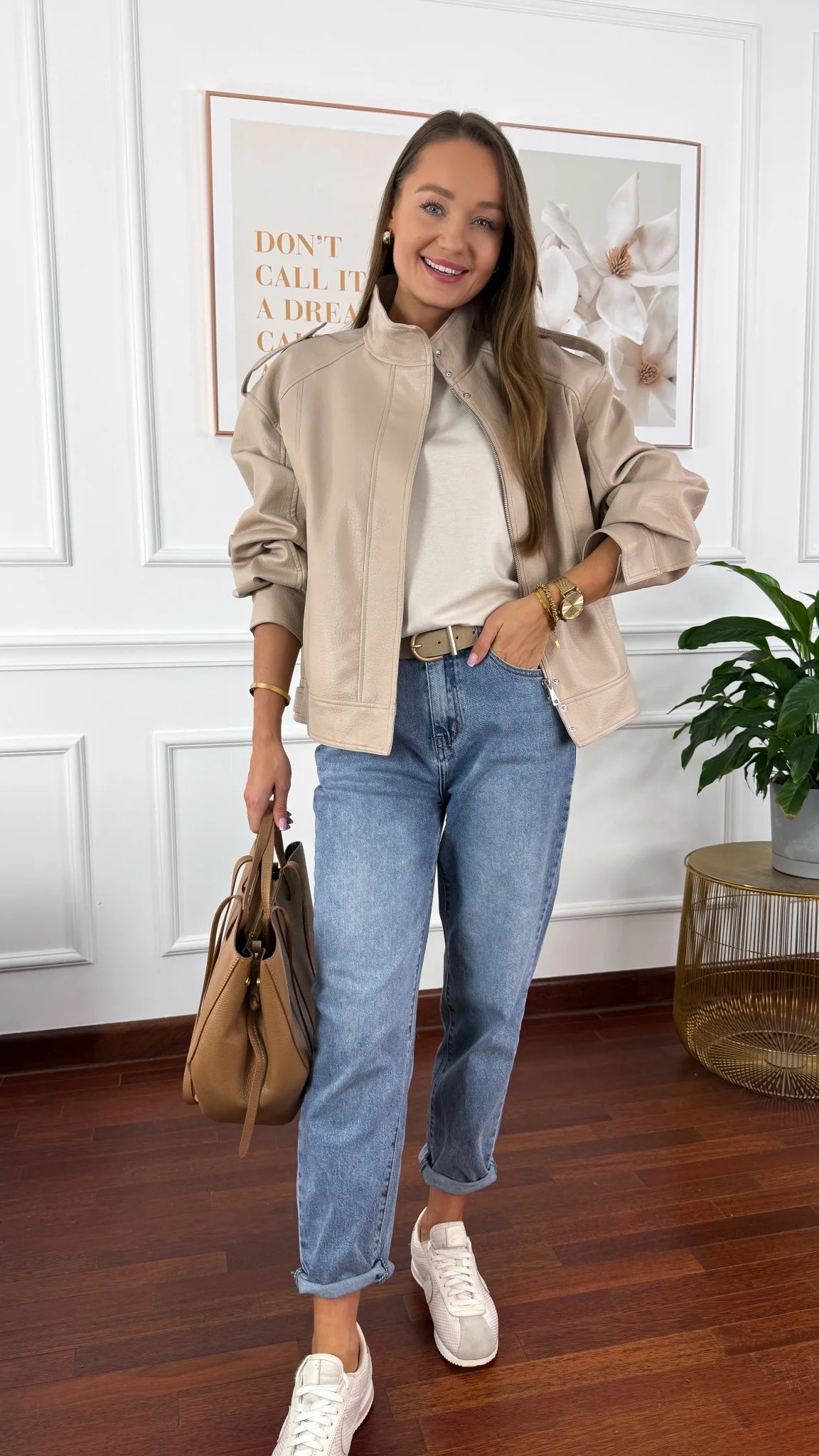 Kurtka Rosalia beżowa