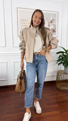 Kurtka Rosalia beżowa