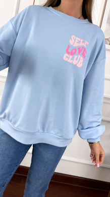 Bawełniana bluza Tisa błękitna