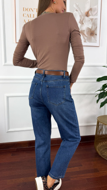 Spodnie mom fit Bloom denim