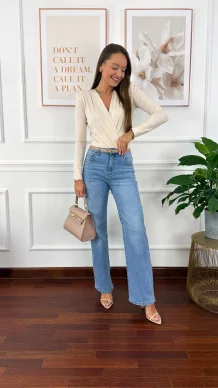 Spodnie Betty wide leg denim