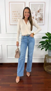 Spodnie Betty wide leg denim