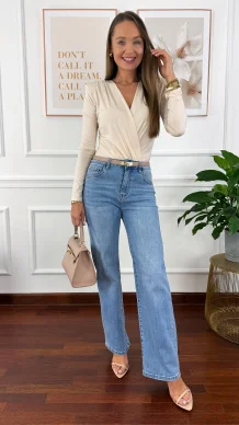 Spodnie Betty wide leg denim