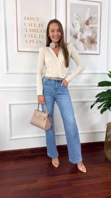 Spodnie Betty wide leg denim