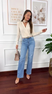 Spodnie Betty wide leg denim