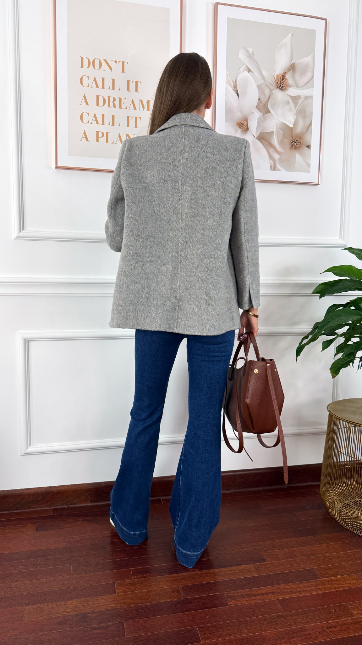 Wełniana marynarka Amira szara