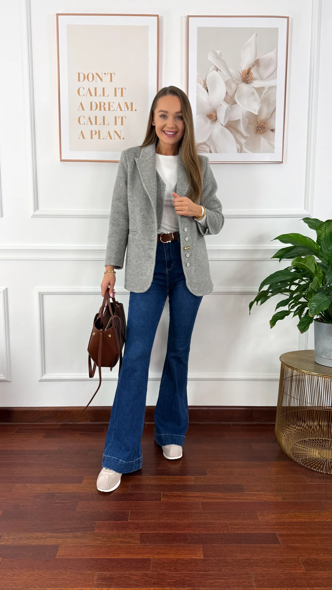 Wełniana marynarka Amira szara