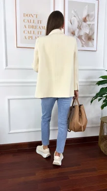 Wełniana marynarka Amira śmietanka