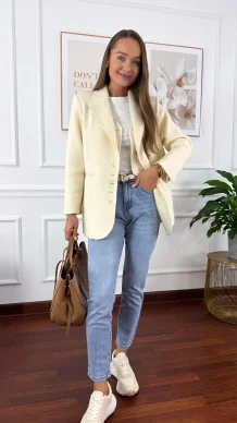 Spodnie loose fit Lumea jasny denim