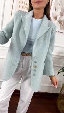 Wełniana marynarka Amira błękitna