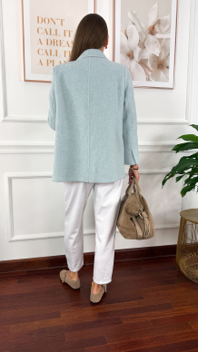 Wełniana marynarka Amira błękitna