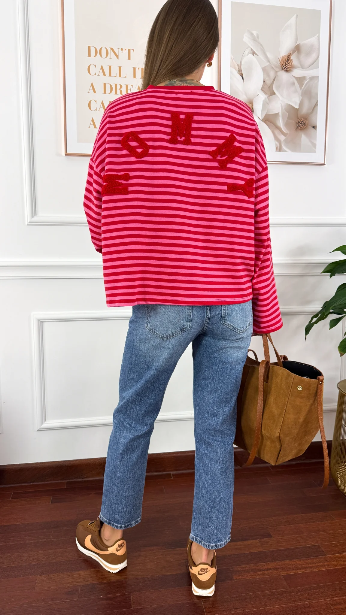 Bawełniana bluza Sally czerwono-różowa