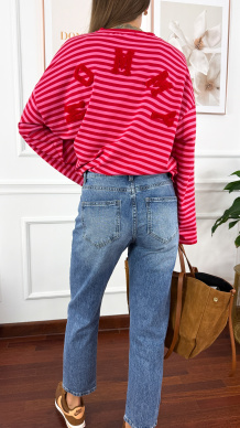 Spodnie mom fit Egle denim