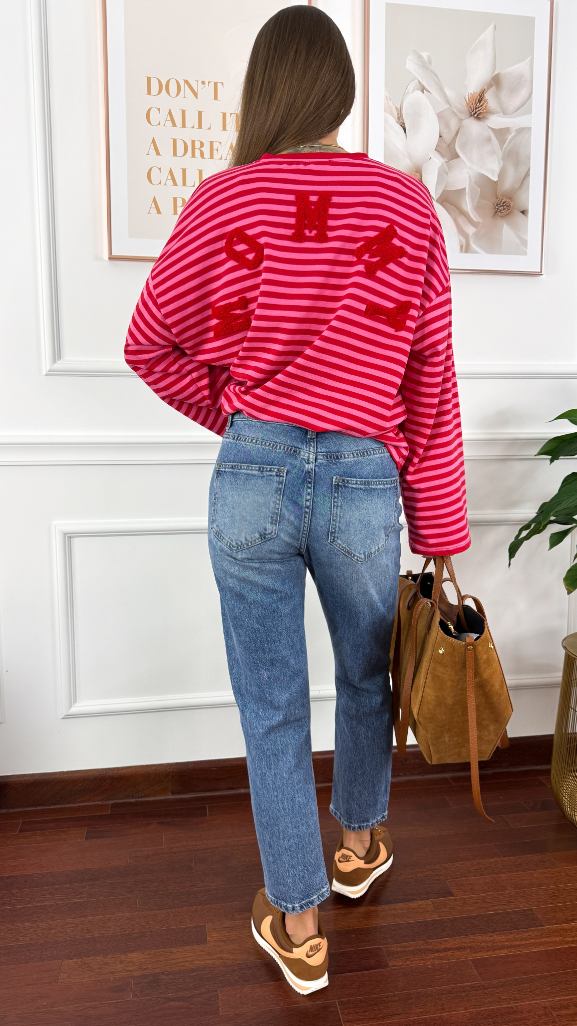 Spodnie mom fit Egle denim