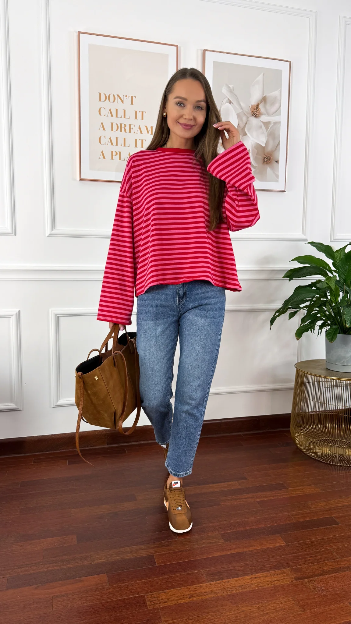 Spodnie mom fit Egle denim