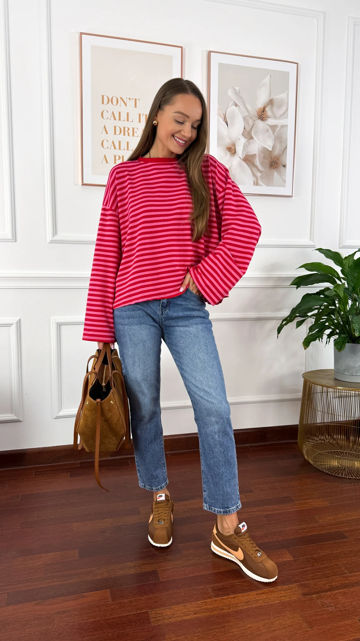 Spodnie mom fit Egle denim