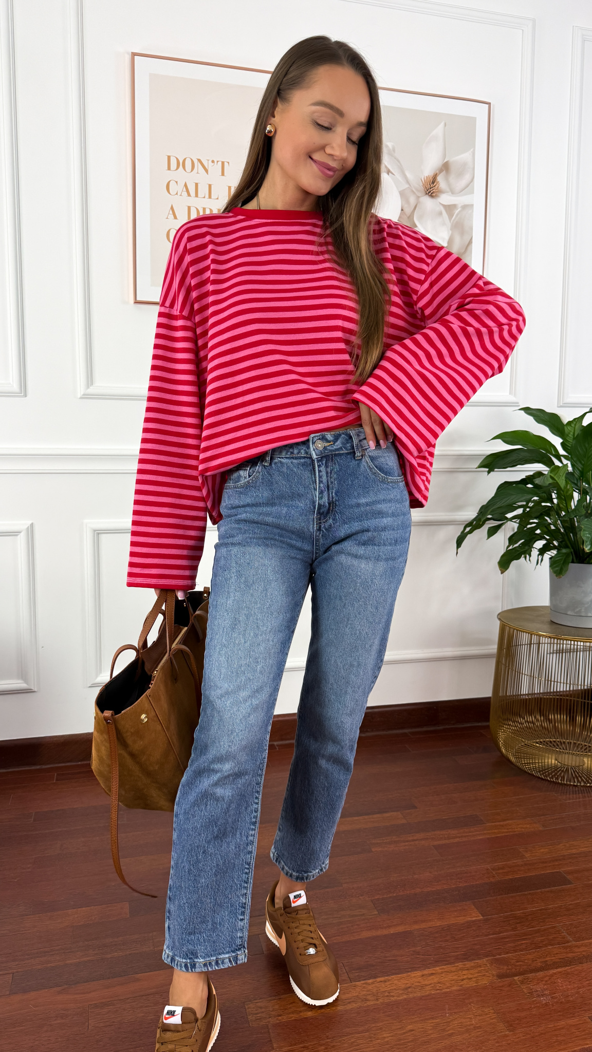 Spodnie mom fit Egle denim