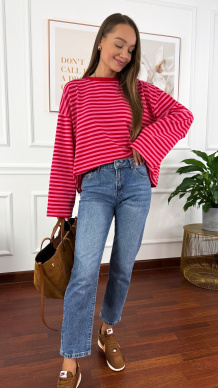 Spodnie mom fit Egle denim