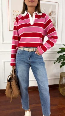 Spodnie mom fit Vito denim