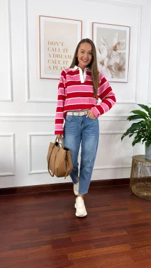 Spodnie mom fit Vito denim