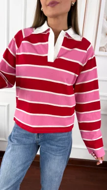 Bawełniana bluzka Stone w paski