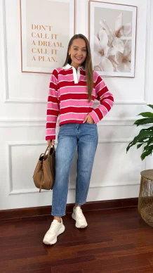 Bawełniana bluzka Stone w paski