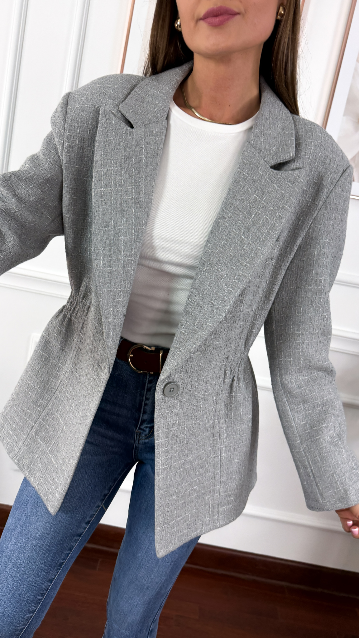 Marynarka Ginevra szara