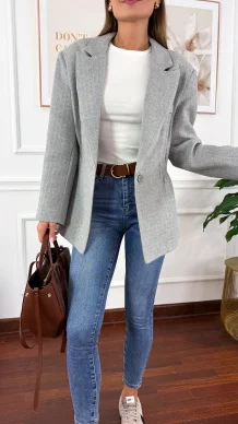 Marynarka Ginevra szara