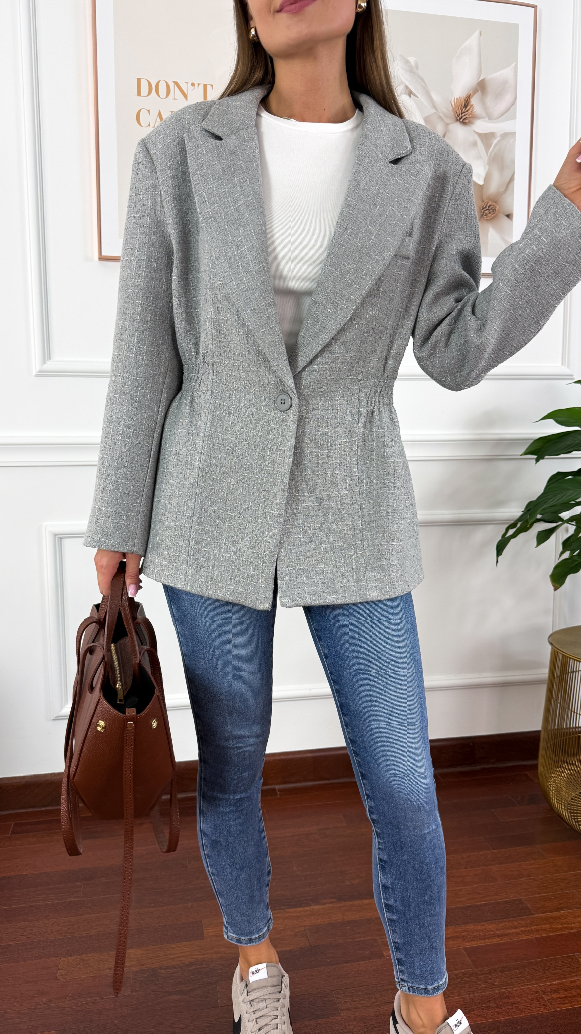 Marynarka Ginevra szara