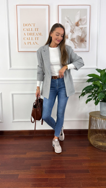 Marynarka Ginevra szara