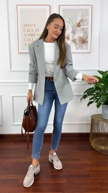 Marynarka Ginevra szara