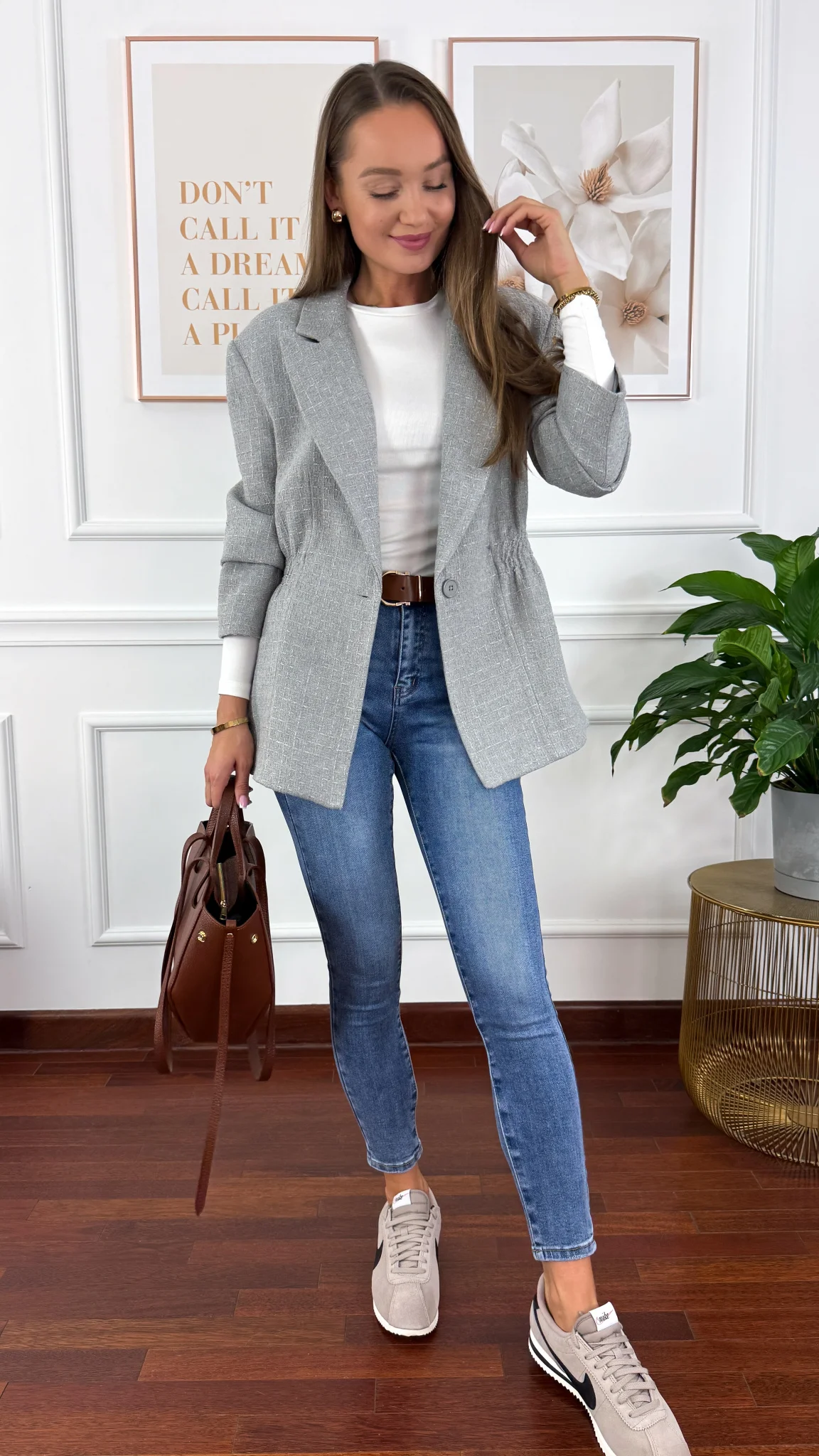 Marynarka Ginevra szara