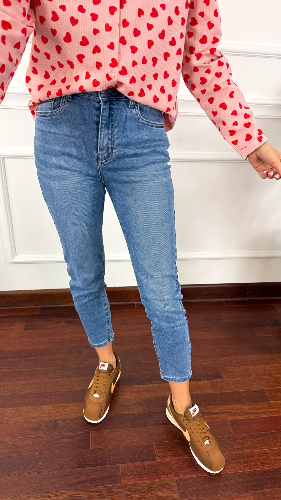 Spodnie mom fit Alessia denim
