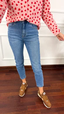 Spodnie mom fit Alessia denim