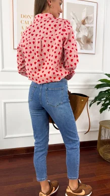 Spodnie mom fit Alessia denim