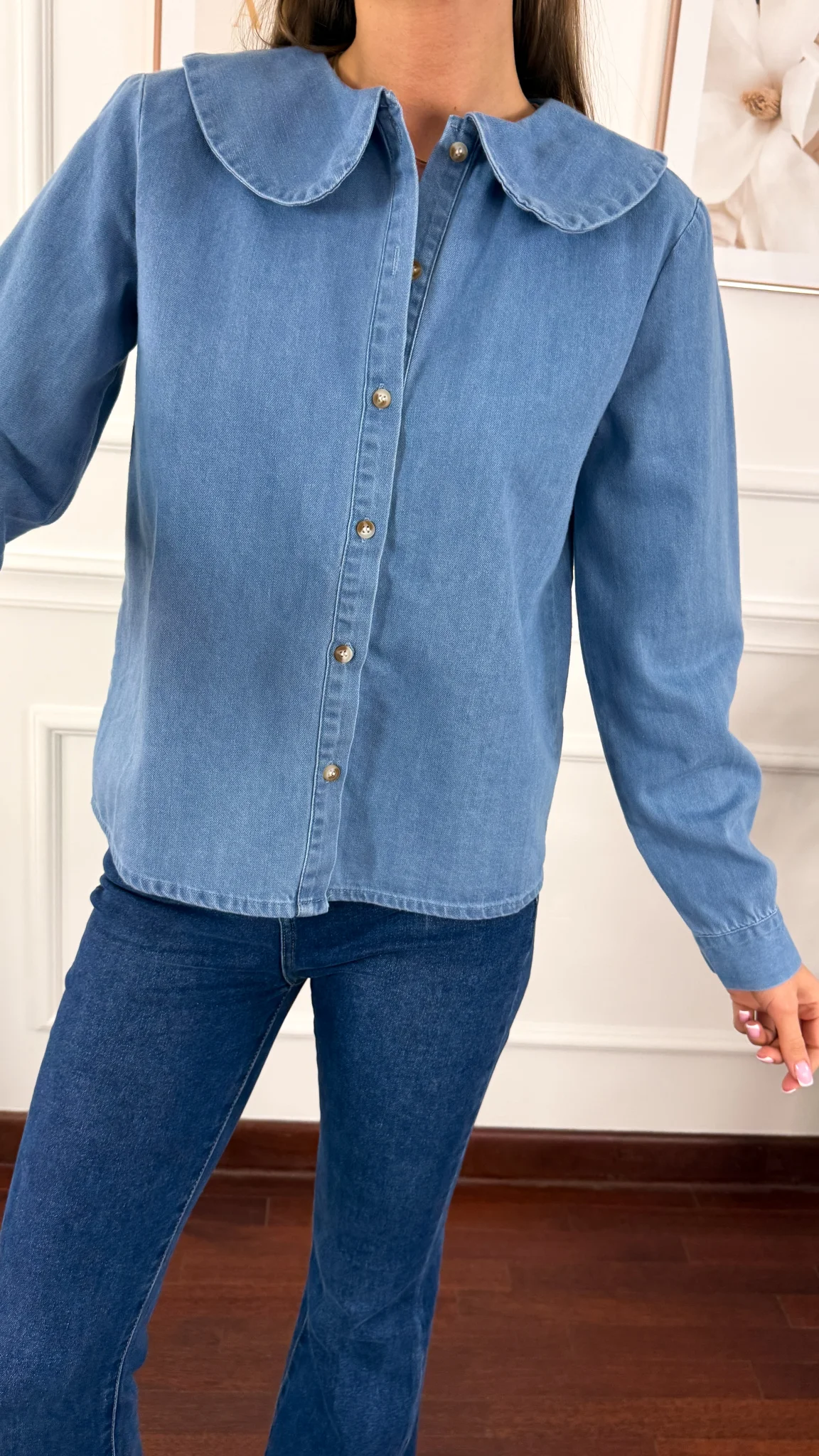 Bawełniana koszula Buena denim