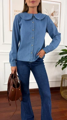 Bawełniana koszula Buena denim