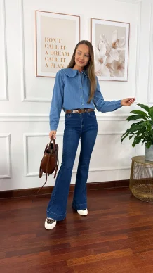 Bawełniana koszula Buena denim