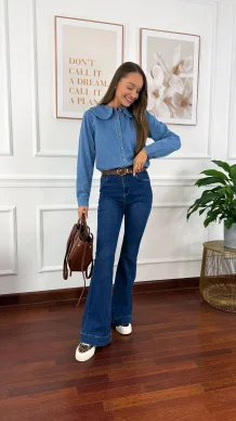 Bawełniana koszula Buena denim