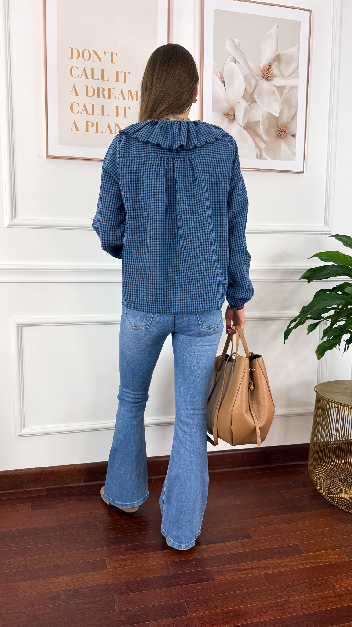 Bawełniana koszula Rosa granatowa