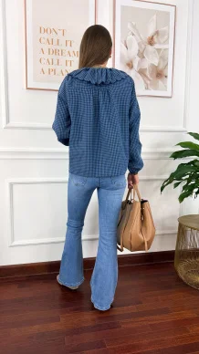 Bawełniana koszula Rosa granatowa